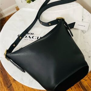 Coach Black Leather Women's Bag